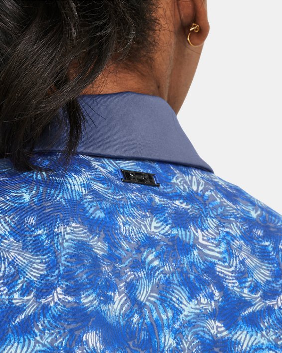 UA Playoff Poloshirt mit Aufdruck für Damen, Blue, pdpMainDesktop image number 3